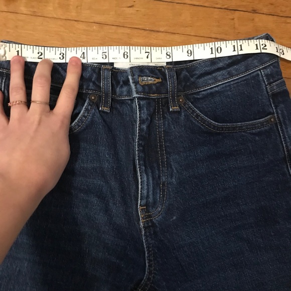 Topshop Dark Blue Straight-Leg Jeans - Picture 8 of 8